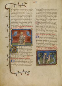 Jour de repos : Le Seigneur trônant ; Dieu et Adam dans le jardin