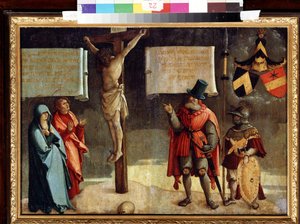 Crucifixion avec donateurs - Master of Messkirch