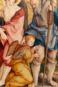 Allemand : Die Heiligen Sebastian und Rochus Les saints Sébastien et Roch - Master of Messkirch