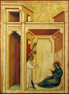 Ange couronnant Valérien de roses et de lys (détail)