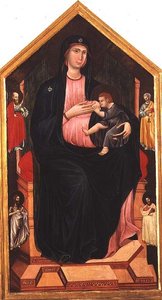 Madone et enfant avec saints - Master of San Gaggio
