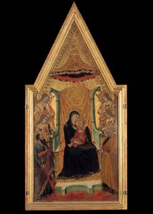 La Vierge en majesté entre Saint Paul, Saint Pierre et quatre anges