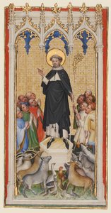 Saint Antoine Abbé bénissant les animaux, les pauvres et les malades, c.1400-10 - Master of St. Veronica
