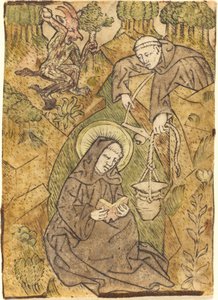 Saint Benoît et le Moine Romanus - Master of St. Wolfgang