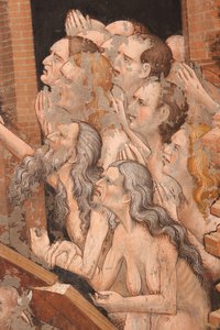 Résurrection et Descente aux Limbes (détail des personnes debout de l