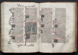 Le Missel de Gotha : Fol. 117v, Saint Pierre attaché à l