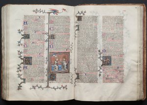 Le Missel de Gotha : Fol. 120r, Texte, c. 1375 - Master of the Boqueteaux