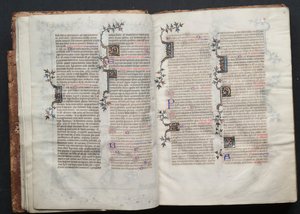 Le Missel de Gotha : Fol. 12r, Texte, vers 1375