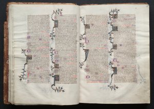 Le Missel de Gotha : Fol. 15r, Texte, c. 1375 - Master of the Boqueteaux
