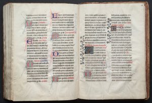 Le Missel de Gotha : Fol. 161r, Texte, c. 1375 - Master of the Boqueteaux