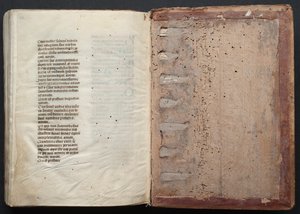 Le Missel de Gotha : Fol. 164v, Texte, vers 1375 - Master of the Boqueteaux