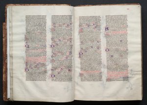 Le Missel de Gotha : Fol. 24r, Texte, vers 1375 - Master of the Boqueteaux