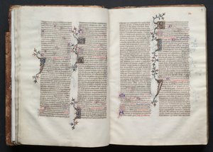Le Missel de Gotha : Fol. 26v, Texte, c. 1375 - Master of the Boqueteaux