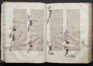 Le Missel de Gotha: Fol. 41r, Texte, vers 1375 - Master of the Boqueteaux