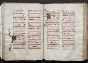 Le Missel de Gotha : Fol. 59r, Texte, c. 1375