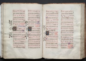 Le Missel de Gotha : Fol. 60r, Texte, vers 1375