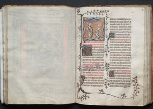Le Missel de Gotha : Fol. 64v, Texte, vers 1375