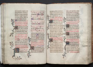 Le Missel de Gotha : Fol. 68r, Texte, c. 1375 - Master of the Boqueteaux