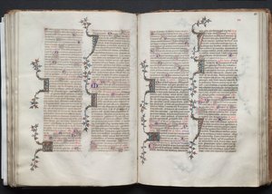 Le Missel de Gotha: Fol. 81r, Texte, vers 1375 - Master of the Boqueteaux