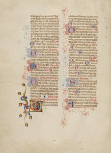 Initiale G : Sainte Agathe - Master of the Brussels Initials