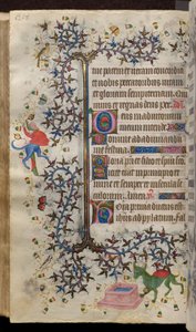 Heures de Charles le Noble, roi de Navarre (1361-1425) : fol. 129v, Texte - Master of the Brussels Initials and Associates