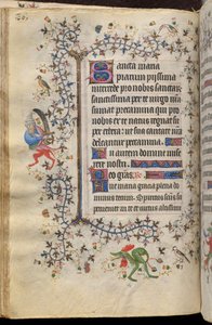 Heures de Charles le Noble, roi de Navarre (1361-1425) : fol. 43v, Texte - Master of the Brussels Initials and Associates