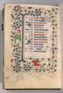 Heures de Charles le Noble, roi de Navarre 1361-1425: fol. 11v, Novembre, vers 1405