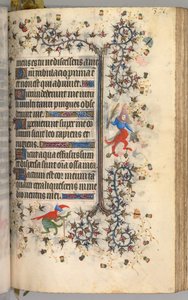 Heures de Charles le Noble, roi de Navarre 1361-1425: fol. 181r, texte, vers 1405 - Master of the Brussels Initials and Associates