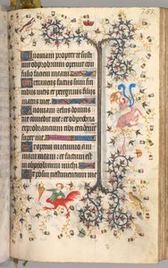 Heures de Charles le Noble, Roi de Navarre 1361-1425 : fol. 187r, Texte, vers 1405 - Master of the Brussels Initials and Associates