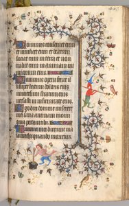 Heures de Charles le Noble, Roi de Navarre 1361-1425 : fol. 198r, Texte, c. 1405 - Master of the Brussels Initials and Associates