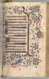 Heures de Charles le Noble, roi de Navarre 1361-1425 : fol. 203r, Texte, vers 1405 - Master of the Brussels Initials and Associates