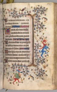 Heures de Charles le Noble, Roi de Navarre : fol. 208r, Texte - Master of the Brussels Initials and Associates