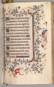 Heures de Charles le Noble, roi de Navarre 1361-1425 : fol. 212r, texte, c. 1405 - Master of the Brussels Initials and Associates
