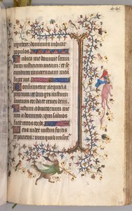 Heures de Charles le Noble, Roi de Navarre 1361-1425 : fol. 215r, Texte, vers 1405 - Master of the Brussels Initials and Associates