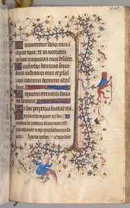 Heures de Charles le Noble, roi de Navarre 1361-1425 : fol. 216r, texte, vers 1405 - Master of the Brussels Initials and Associates
