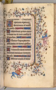 Heures de Charles le Noble, roi de Navarre 1361-1425 : fol. 230r, Texte, vers 1405 - Master of the Brussels Initials and Associates