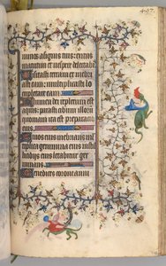 Heures de Charles le Noble, Roi de Navarre 1361-1425 : fol. 243r, Texte, vers 1405 - Master of the Brussels Initials and Associates