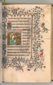 Heures de Charles le Noble, roi de Navarre 1361-1425, fol. 297r, Sainte Élisabeth, vers 1405 - Master of the Brussels Initials and Associates