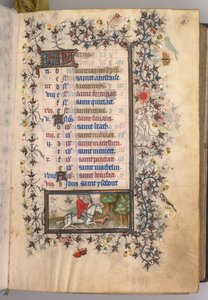 Heures de Charles le Noble, Roi de Navarre 1361-1425 : fol. 5r, Mai, vers 1405