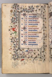 Heures de Charles le Noble, roi de Navarre 1361-1425 : fol. 7v, juillet, vers 1405