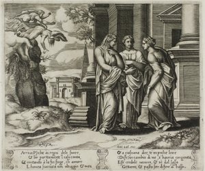 Psyché racontant son malheur à ses sœurs - Master of the Die