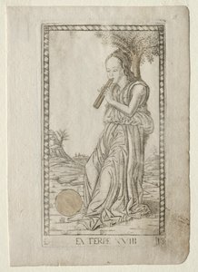 Euterpe, musique, poésie lyrique de la série Tarocchi, avant 1467