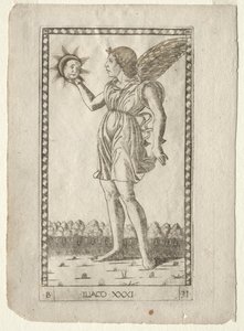 Génie du Soleil (de la série Tarocchi, B: Principes Cosmiques & Vertus, #31)