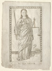 Justice (de la série Tarocchi, B: Principes Cosmiques & Vertus, #37) - Master of the E Series Tarocchi
