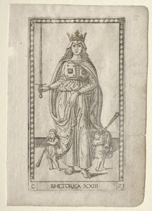 Rhétorique (de la série Tarocchi, C: Arts Libéraux, #23) - Master of the E Series Tarocchi