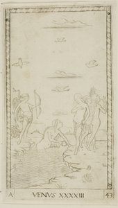 Vénus, planche 43 de Planètes et Sphères - Master of the E Series Tarocchi