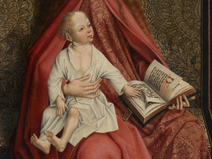 (détail) de la Vierge couronnée par les anges