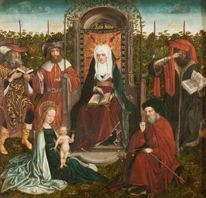 La famille de Sainte Anne Triptyque, panneau central, vers 1500-1510