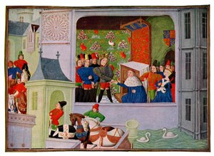Entrevue de Richard II et du duc de Gloucester - Master of the Harley Froissart