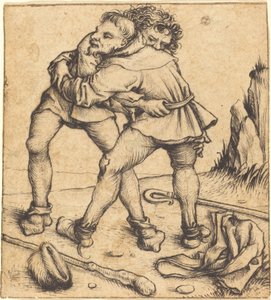 Deux paysans se battant - Master of the Housebook